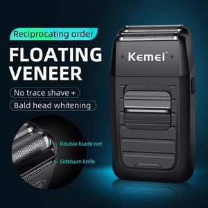 KEMEI-1102 Compact Rechargeable Lithium Ion Shaver KitFoil Professional Electric Shaver for Men 240124