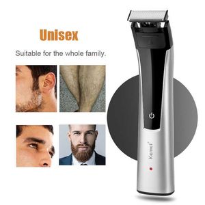 Kemei recortadores de pelo barba máquina de afeitar cara bikini pierna axila bodygroom afeitadora ceja eléctrica corte de pelo íntimo clipper p0817