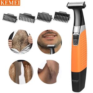 Kemei Men's Shaver Hair Clipper Electric Shaver for Men Raser Machine Trimm for Men Beard Razor Nez et Oreille Trimmer 220322