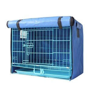 chenils stylos Dog Kennel House Cover Étanche à la poussière Durable Oxford Dog Cage Cover Pliable Lavable Extérieur Pet Kennel Crate Cover 220912