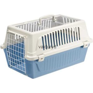 kennels pens Dos puertas de carga superior Perrera de plástico Cesta transportadora para mascotas para cama para perros Casas de 22 pulgadas Azul Habitatsvaiduryd