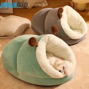 chenils stylos Hiver chaud lit pour chien doux confortable chien grotte lit chaud chat maison nid chiot lit pour petits chiens chats chat sac de sommeil fournitures pour animaux de compagnie 231109