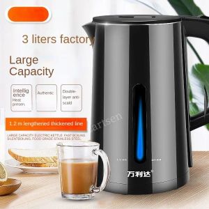 Bouilloires 3l électrique Kettle Ta Poto Poweroff Protection Protection Choideur Théâtre Instantané chauffage Interrupteur