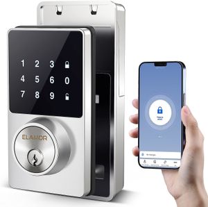Key Lock Smart with Bluetooth Keyless Entry Door Touchscreen Keypads Easy to Install App Unlock Security Waterproof 230830