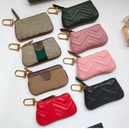KEY POUCH Designers Mini Wallet Fashion Womens Mens Keychain Ring Credit Card Holder Coin Purse Luxury M62650 avec box wallet Purse