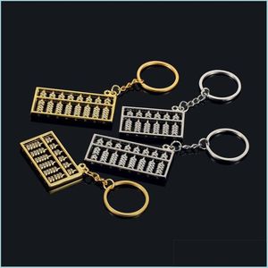 Anneaux clés Abacus Keychains 6 File Metal Chinese Wind Gol