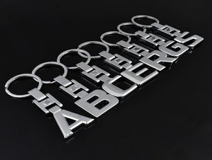 Anneaux clés pour Mercedes Benz A B C E S R G 3D Lettres Badge Car Keychain Metal Kechains Keyring Key Chain Chain Rings8781845