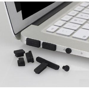 Clavier couvre silicone souple pour 13 A1465 A1466 Pro Retina 15 A1502 A1398 prise anti-poussière Ports USB Anti-poussière 2 pièces/lot1