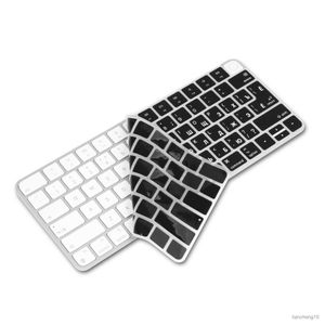 Housses de clavier XSKN Housse de clavier russe pour nouvel iMac 24 pouces Magic Keyboard A2449 avec Touch ID et A2450 avec clé R230717