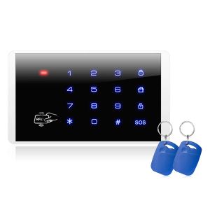Teclado FUERS K16 433MHZ TECHA DE TECHO RFID RFID TOUCH PARA G18 W181 W204 K52 PSTN GSM Sistema de alarma de seguridad para el hogar Wifi
