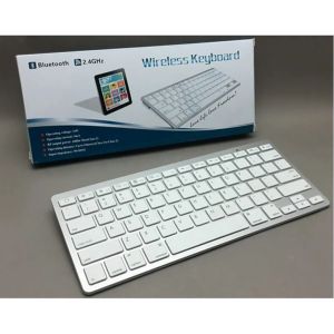 Claviers 87 Clé en aluminium en aluminium Bluetooth sans fil blanc magique clavier tablette mobile accessoires pour la tablette MacBook ordinateur portable téléphone mobile