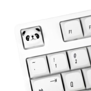 Claviers Keys de conception de panda blanc noir pour Cherry MX Gateron Kailh Box TTC Interrupteur mécanique Keyboard Handmade Resin Key Cap