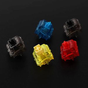 Claviers Gateron Ink V2 Smoothing Transparent Smokey Habilage bleu jaune rouge noir Clavier personnalisé Interrupteur personnalisé 5pin Livraison gratuite