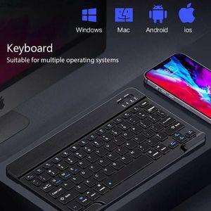 Claviers Mini Keyboard sans fil Bluetooth Clavier adapté à l'iPad Tablet mobile Tablette portable Bluetooth Portable Adable pour Samsung Xiaomi Androidl2404