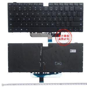 Claviers Nouveaux claviers américains Backlit pour Huawei D14 D15 MateBook D 15 Bohkwax9x WFQ9 WAQ9RP Back-Light Back Keyboard