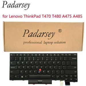 Claviers Padarsey clavier d'ordinateur portable de remplacement Compatible pour ordinateur portable Lenovo ThinkPad T470 T480 A475 A485 sans rétro-éclairage 231130