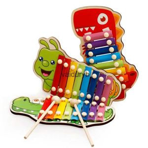 Teclados Piano Baby Kid Juguetes musicales para niños 8 teclas Xilófono de madera Montessori Juguete educativo Instrumentos musicales Musicales Baby Toysvaiduryb