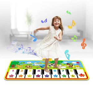 Teclados Piano Tamaño grande Bebé Estera musical Juguetes Piano Juguete Infantil Música Jugar Mat Niños Educación temprana Aprendizaje Niños Juguetes para bebés 231204