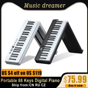 Claviers portables 88 touches Piano Piano Piano Piano Multifonctionnel Electronic Keyboard Piano pour piano étudiant de musique Instrument de musique