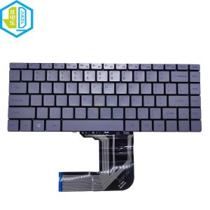 Tecillos US Inglés Inglés Backboard Flight para BMAX MaxBook Y13 13.3 EE. UU. Tecillos portátiles Backlit Teclado F8 WiFi KeyCap XKHS205 MB30010010