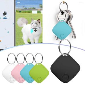 Llaveros 1 unid Mini dispositivo de seguimiento Etiqueta Clave Buscador de niños Localización de mascotas BT Vehículo inteligente Anti-pérdida GPS Llavero
