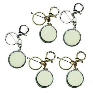 Porte-clés 5 pièces porte-souvenirs chaînes de collection 32mm ornements de décor pour porte-monnaie de chambre cadeaux pour enseignants