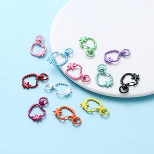 Porte-clés en forme de fraises, 5 pièces/lot, porte-clés fendu coloré pour bricolage, fabrication de bijoux, accessoires, fournitures, vente en gros