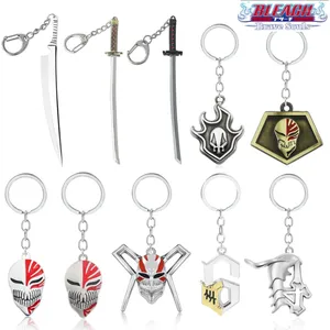 Porte-clés Anime Bleach Cosplay Porte-clés Kurosaki Ichigo Masque Pendentif Porte-clés Pour Hommes Porte-clés De Voiture Bijoux Cadeaux De Noël