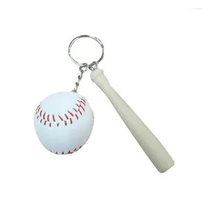 Llaveros llavero de béisbol coche para hombres llavero creativo mochila accesorios moda juegos de pelota regalo joyería K5229