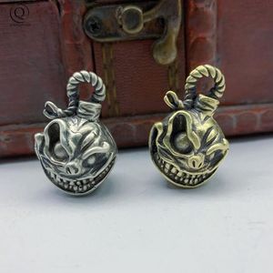 Keychains en laiton pendentif punk de diable figures de crâne de diable
