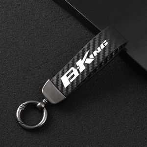 Porte-clés Mode moto fibre de carbone cuir corde porte-clés porte-clés pour Suzuki BKING BKING 2007 2008 2009 2010 2011 2012 2018483567