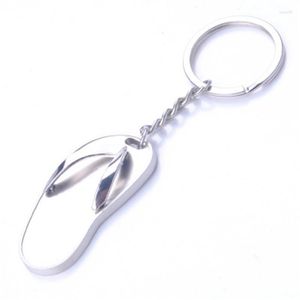 Porte-clés mode personnalité créative voiture clé pendentif cadeau lettrage tongs porte-clés sac femme bijoux