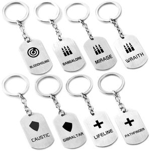 Porte-clés Filmore Apex Legends en acier inoxydable porte-clés 2023 jeu porte-clés 10 styles héros cadeau à la mode pour hommes Llavero clés accessoires