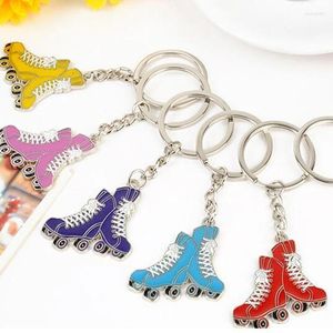 Keychains For Women Brand Key Ring Creative Rolater Skates Holder Car Chaveiros Sports Chain Shoe