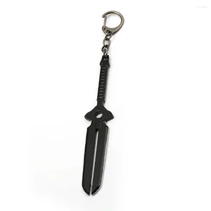 Porte-clés HSIC Anime plus sombre que noir porte-clés en métal épée porte-clés personnalisé Chaveiro Cosplay cadeaux HC12936