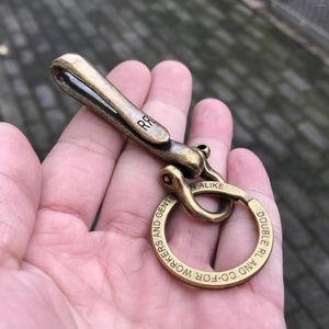 Porte-clés porte-clés anneau RetroVintage hameçon porte-clés manille porte-clés #sales laiton pivotant