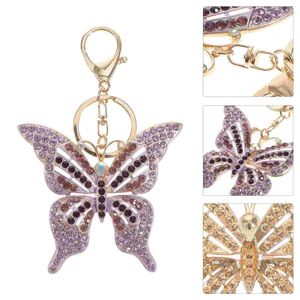 Porte-clés Porte-clés Strass Sparkling Porte-clés Porte-monnaie Pendentif Sac à main Charme Porte-clés de voiture pour