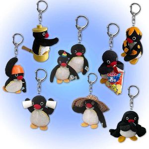 Keychains Lanyards Cartoon mignon bébé pingouin sac porte-clés pendentif cadeau micro paysage décoration bijoux en gros Q240429