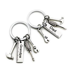 Porte-clés Longes Mode Porte-clés Drive Safe Name Porte-clés en acier inoxydable Couples Porte-clés Femmes Hommes Ami Famille Chaîne Pendentif Je Smtmo