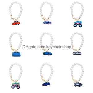 Keychains Lanyards Sports Car Charm Accessories Cup pour 40 oz Gumballer moderne simple avec poignée SILE Key Chain Drop Livraison OTFU7
