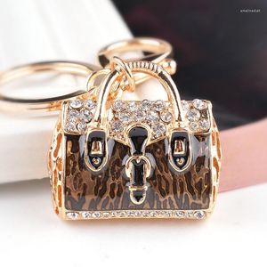 Porte-clés Belle dame femmes sac à main porte-clés sac d'or modèle porte-clés mode charme sac à main porte-clés pendentif bijoux cadeaux en gros em