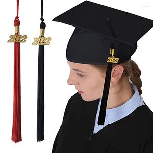 Porte-clés LX9D Graduation Tassels Academic Hat Tassel With 2022 Gold Charm For Ceremonies Accessoire