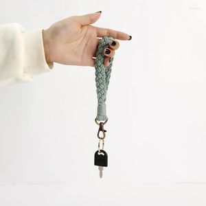 Porte-clés macramé bracelet porte-clés longe tressé porte-clés sangle homard griffe Boho amis cadeau en gros Bohême 2023 porte-clés Forb22