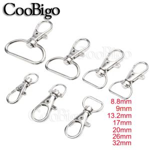 Keychains Metal Swivel Clasm Snap Hook Clip pour le porte-clés Key Fob Ring Sac Purse