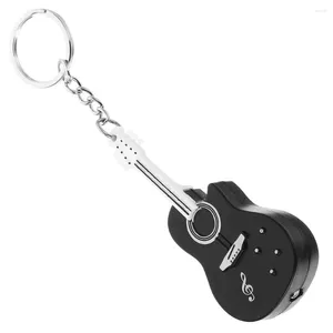 Porte-clés pendentif guitare porte-clés Miss sac à main décoration métal musique pour les femmes