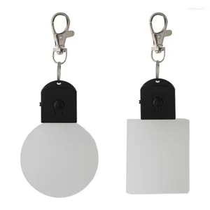 Porte-clés acrylique portable pour porte-clés lumière LED porte-clés clés de voiture Fob Keych K3KF