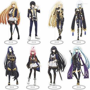 Keychains the Eminence in Shadow Toy Figures Stand Acrylic Anime Action Figura Ornamento Modelo de regalo Cid Kageno Claire