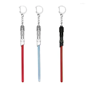 Porte-clés Vintage Lightsaber Porte-clés Mode Porte-clés Bague pour le cadeau du fan
