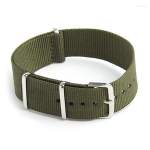 Porte-clés Bracelet de Montre Bande Militaire Armée Nylon Toile Divers G10 Hommes Couleur : Vert Armée Largeur : 18 mm