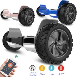 Coups de pied scooters hoverboard 85 pouces hors route scooters autonomes électriques Allterrain Hover Escooter Bluetooth pour les enfants adultes 221028